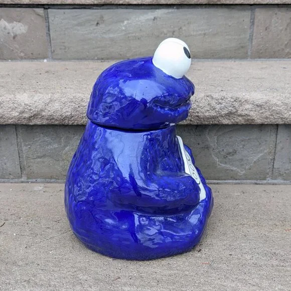 Cookie Monster Vintage Ceramic Cookie Jar - Picture 4 of 5